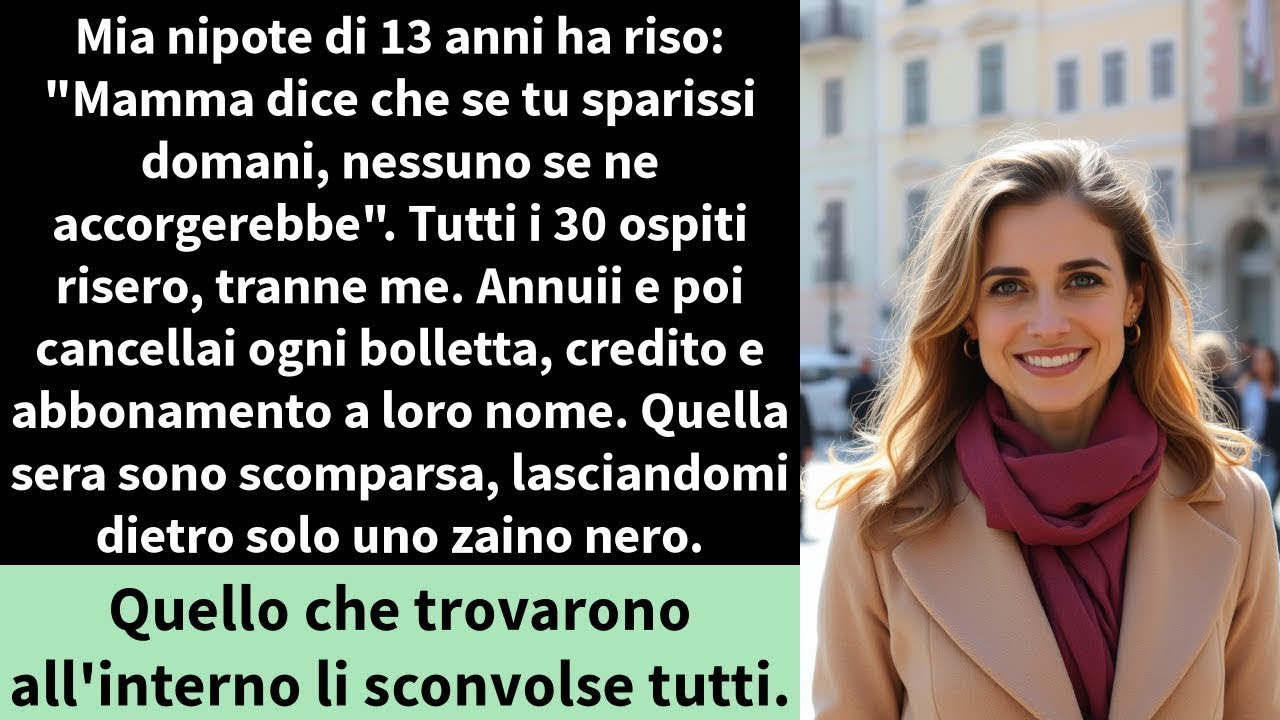 Mia nipote di 13 anni ha riso   Mamma dice che se tu sparissi domani, nessuno se ne accorgerebbe