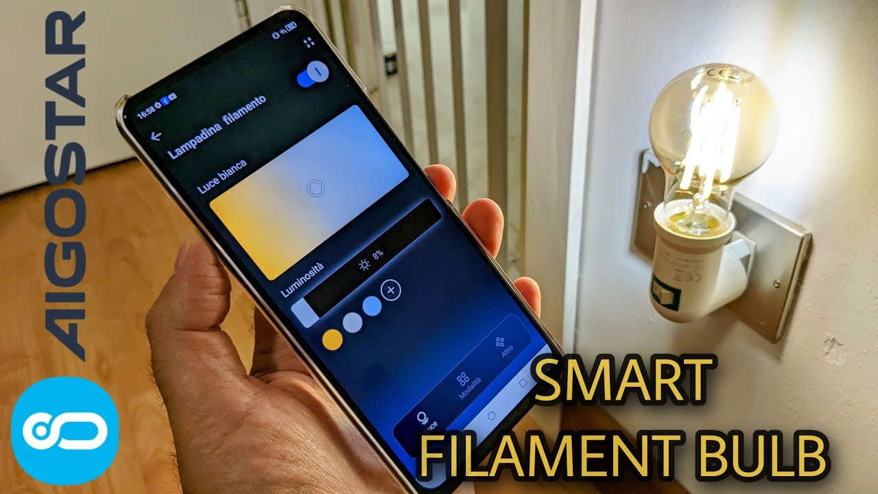 AIGOSTAR - Smart Filament Bulb ( Google Home / Alexa )