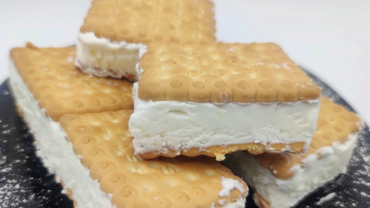 gelato biscotto 📌 ricetta facile senza gelatiera📌