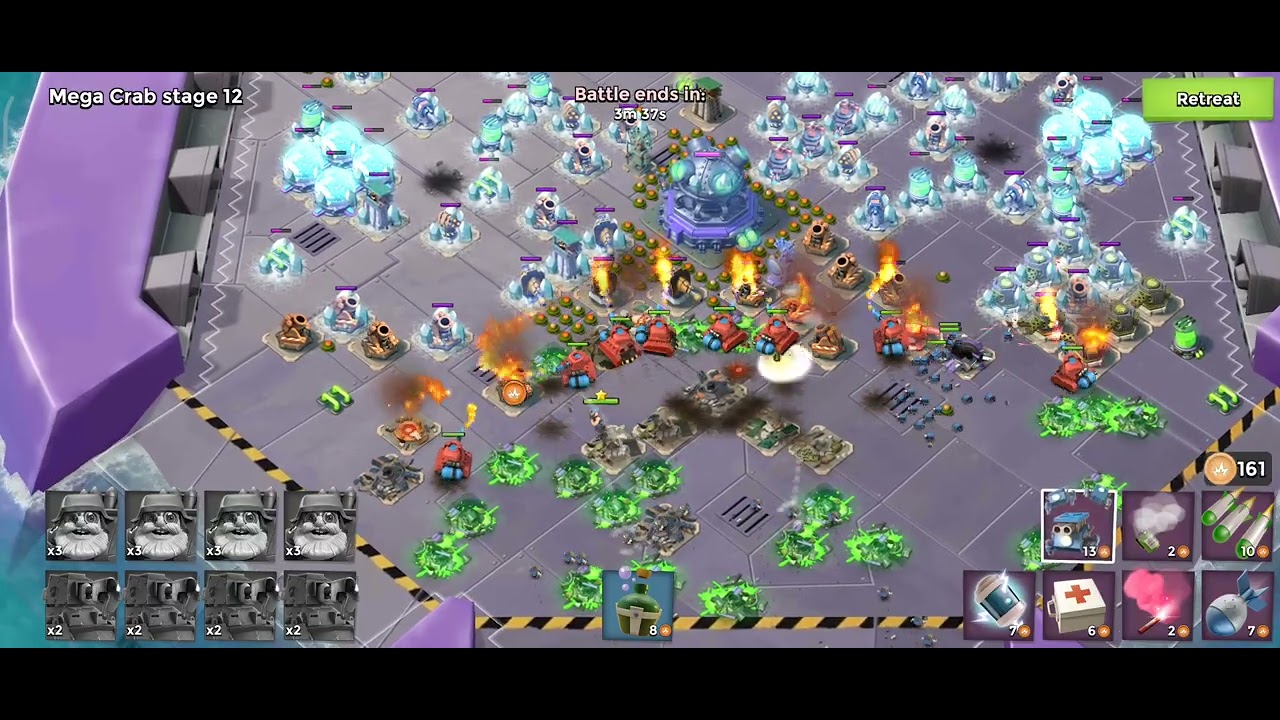 22 01 28 - Boom Beach - Mega Crab - stage 12 - January 2022