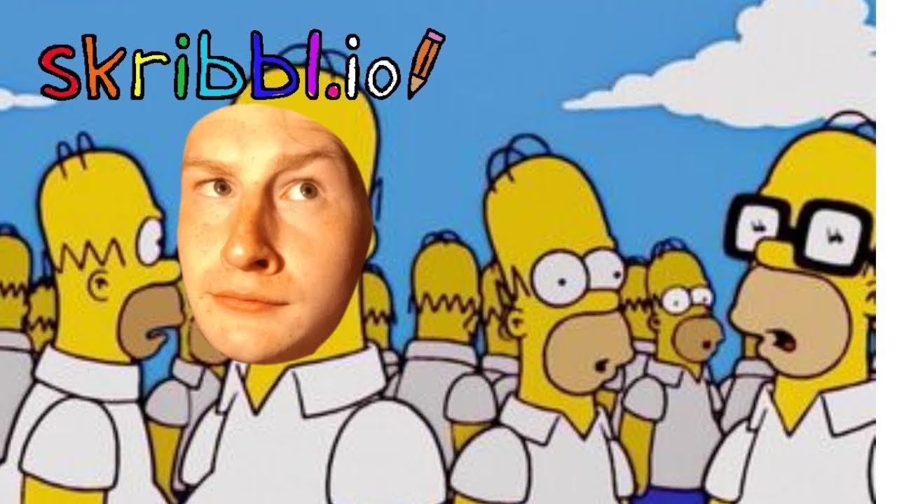 ATTACK OF THE HOMERS!!! Skribbl.io gameplay