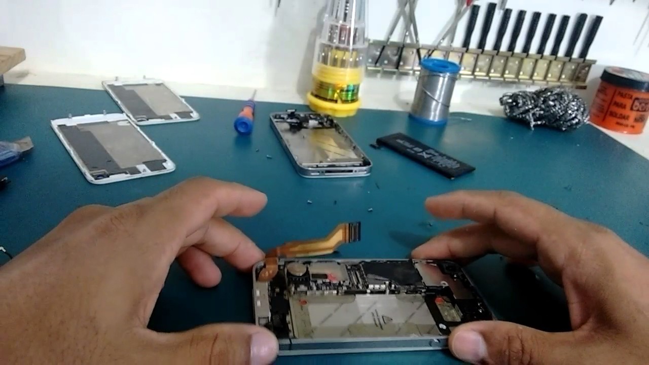 Trocando o conector de carga do iPhone 4s