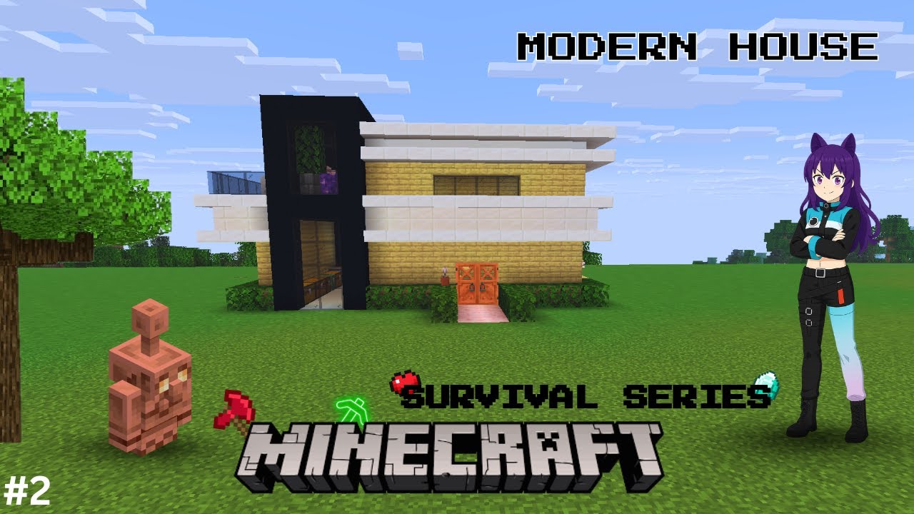 Making A Modern House In Survival World| Copper Update