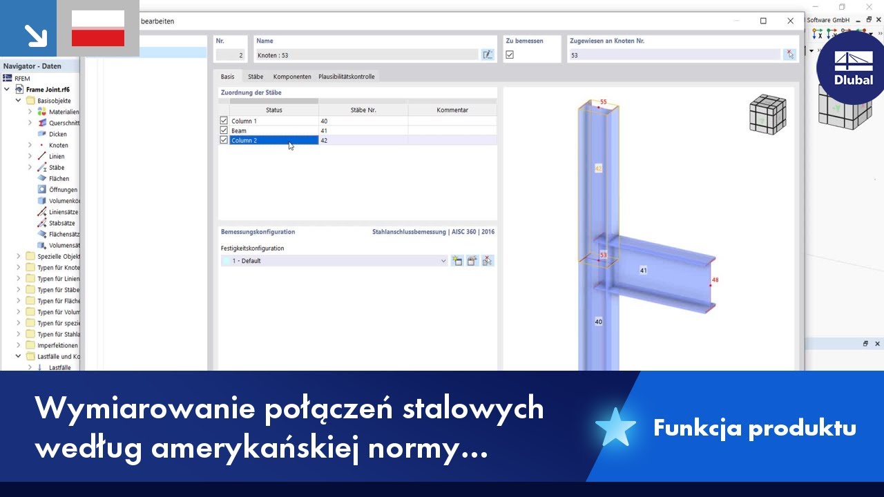 Wymiarowanie połączeń stalowych według amerykańskiej normy ANSI/AISC 360-16
