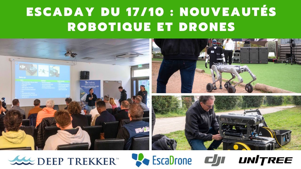 ESCADAY Auvergne-Rhône Alpes : Robots Unitree, DJI Matrice 400, Dock 3 LiDAR & ROVs en action !
