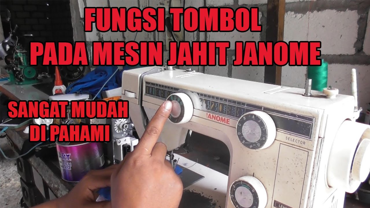 cara menggunakan mesin jahit portable janome untuk pemula