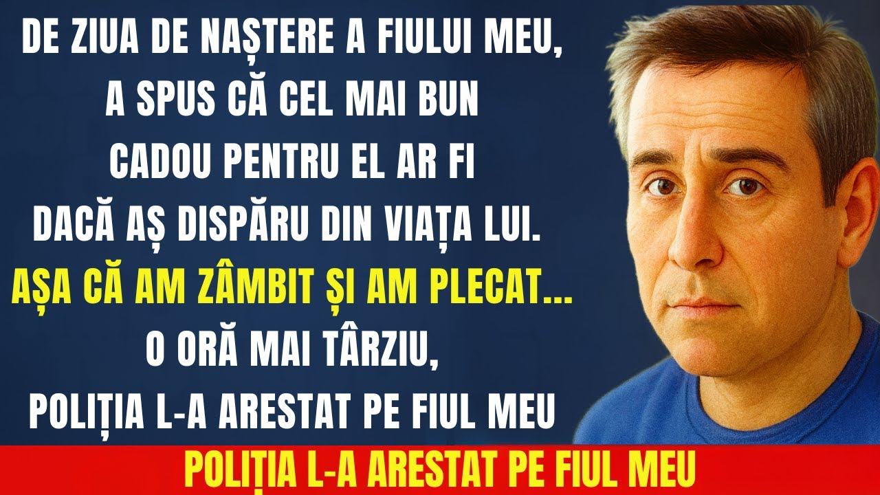 De ziua fiului meu, a spus că în loc de un cadou, voia să DISPĂRU. Așa că am plecat...