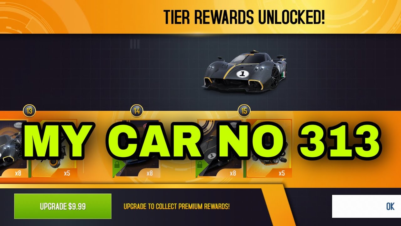 Asphalt 8, Unlock Pagani Huayra R My Car No 313