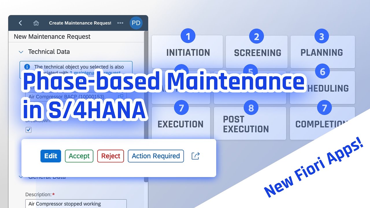 Phase based Maintenance Process with SAP S/4HANA Asset Management