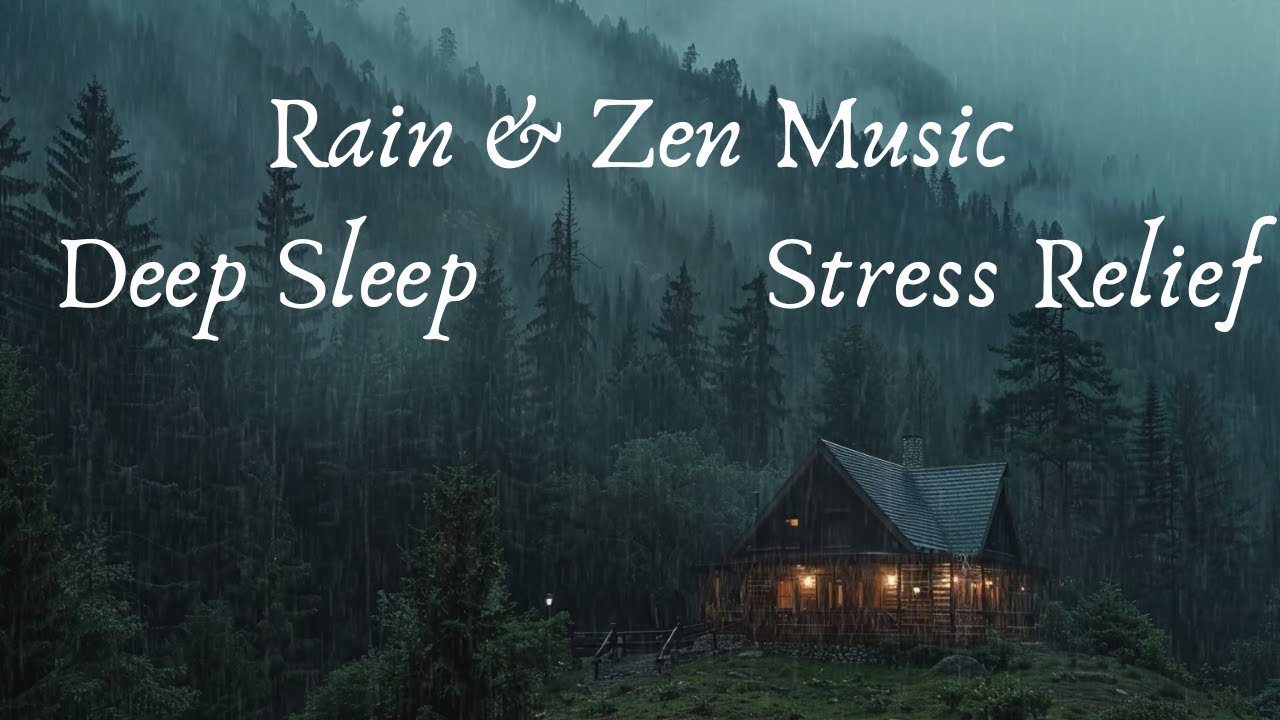 Rain & Zen Music🎶 For Meditation, Deep Sleep, Healing, Stress Relief