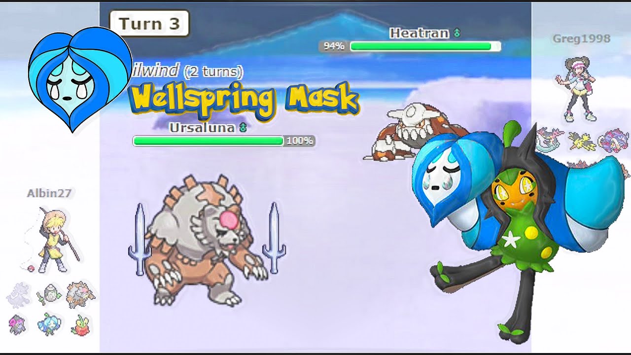HOW TO USE OGERPON WELLSPRING | URSALUNA BLOOD MOON VS HEATRAN