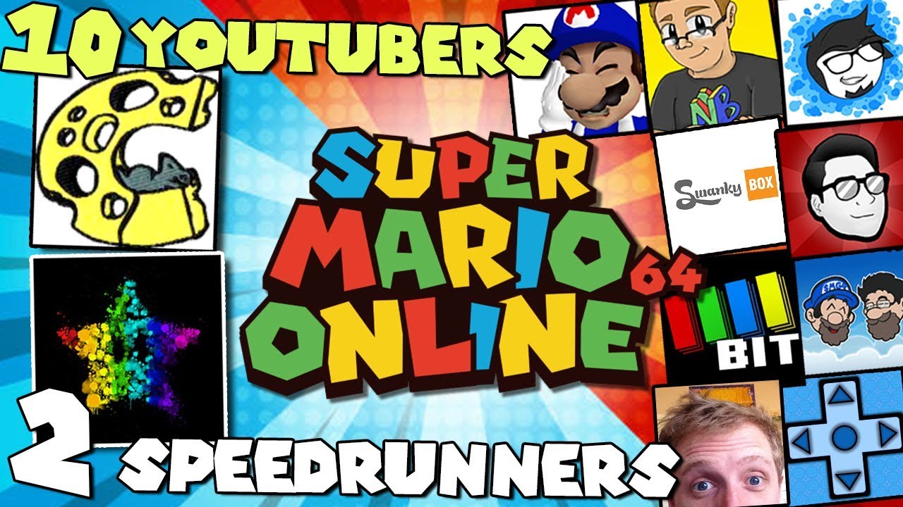 10 YOUTUBERS vs 2 SPEEDRUNNERS [SM64 70 Stars] ft. Cheese05, SimpleFlips, SMG4, NathanielBandy