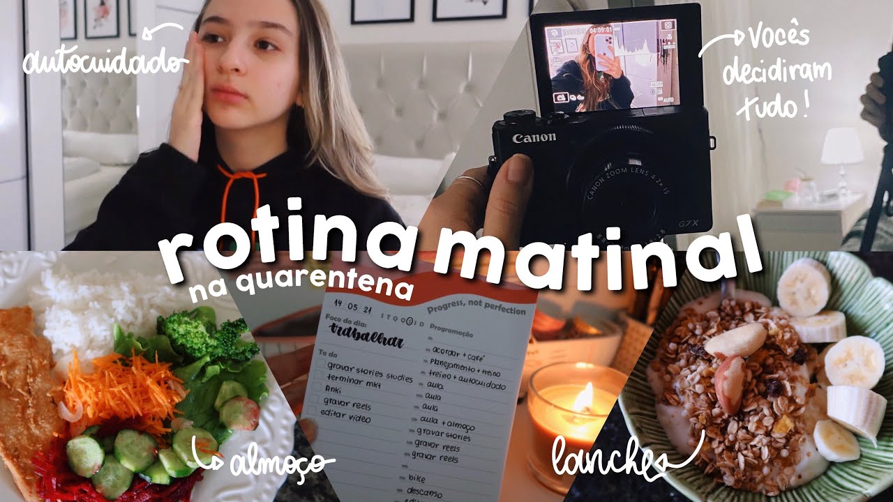 ROTINA MATINAL na quarentena | acordando 6 da manhã, treino...