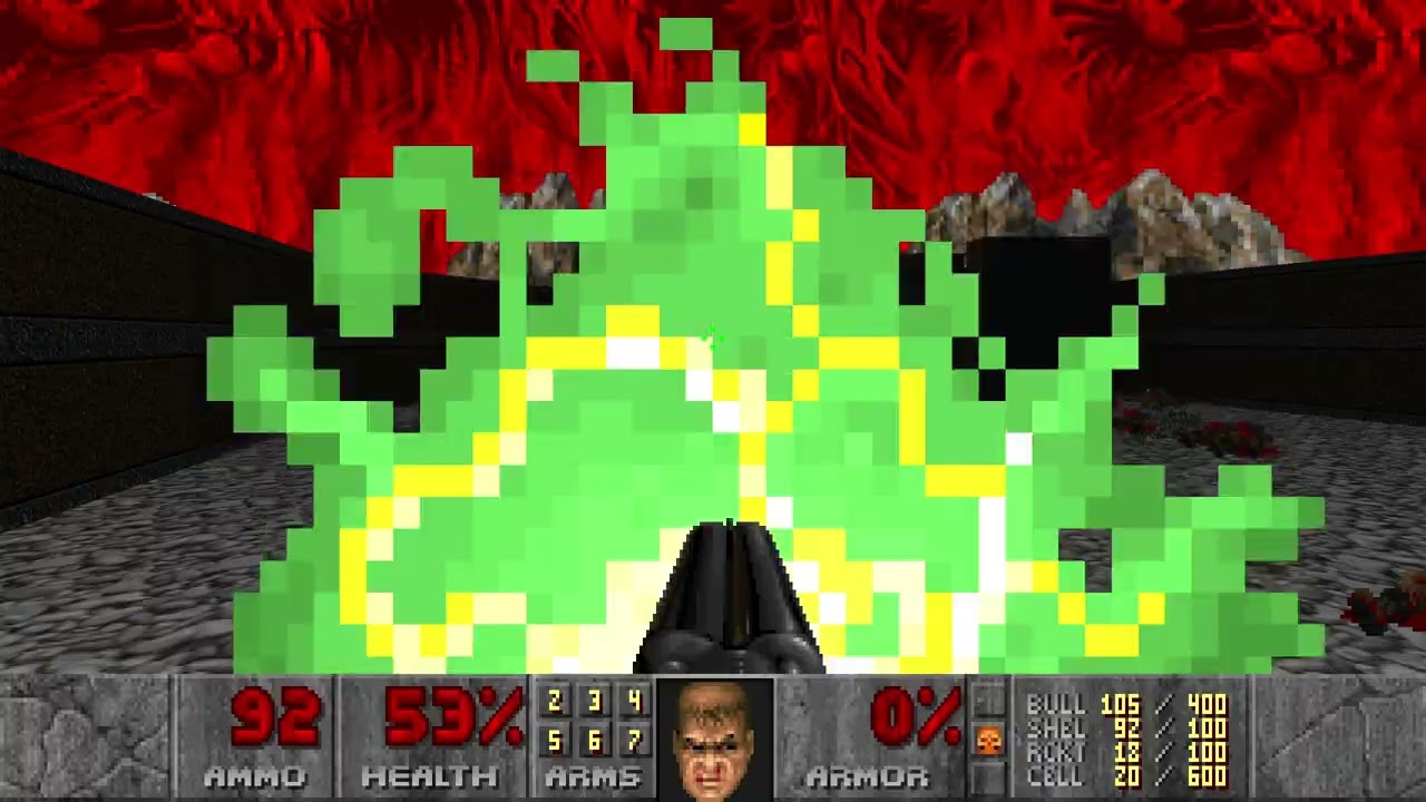 Doom 2 1994 play-through - Level 21: Nirvana