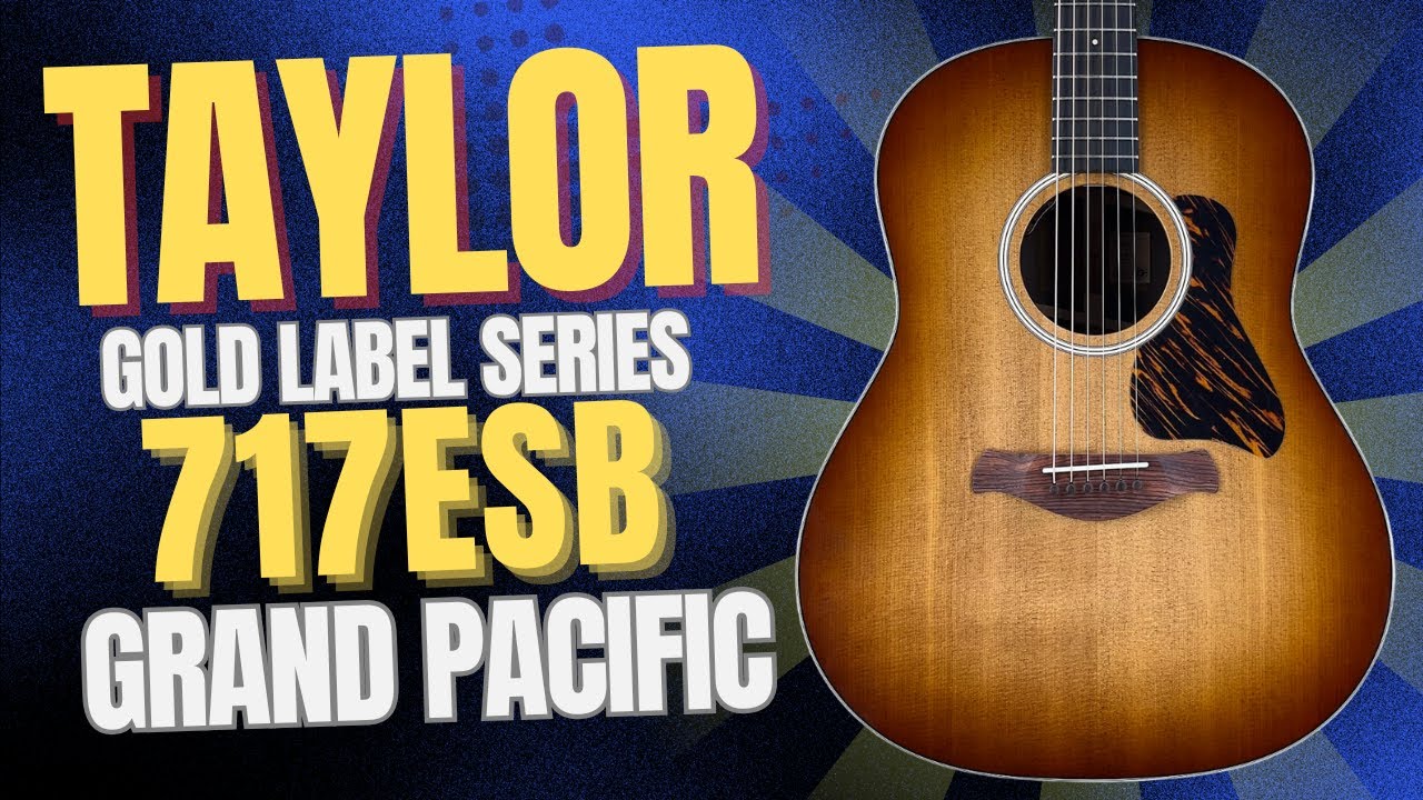 Traditional tone meets modern playability. The Taylor Gold Label 717E Sunburst