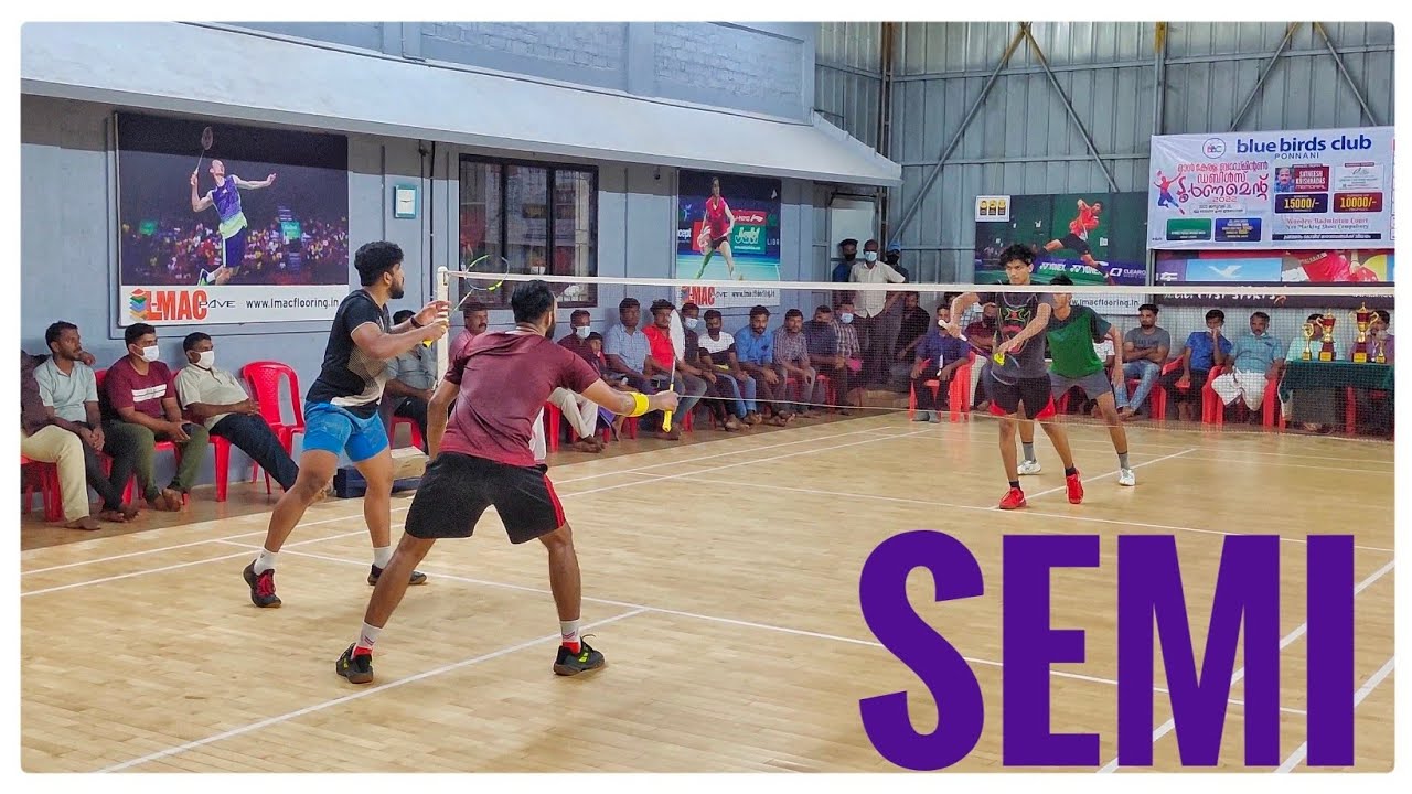 SHIJAS/ROSHAN VS SHIVASHANKAR/VISHNURAJENDRAN: BLUE BIRDS ALL KERALA BADMINTON TOURNAMENT SEMI '22