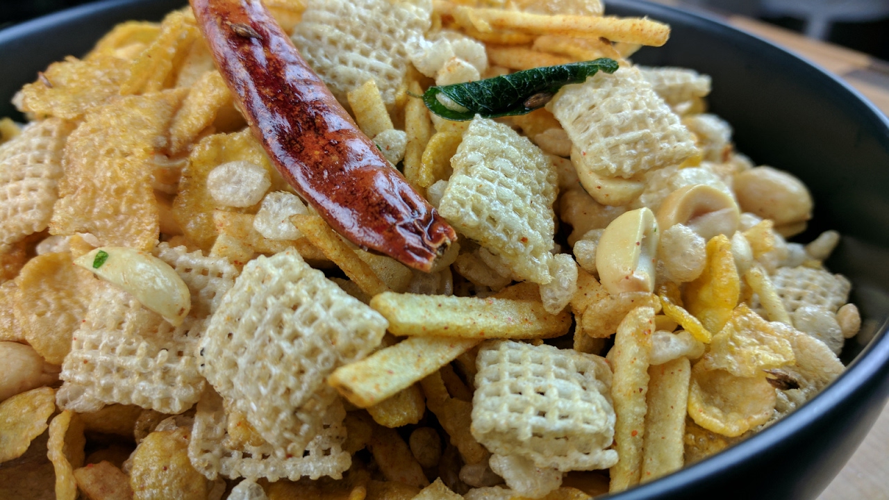 Chudwa Spicy Indian Chex Mix Snack Recipe Food Flipped EP 36