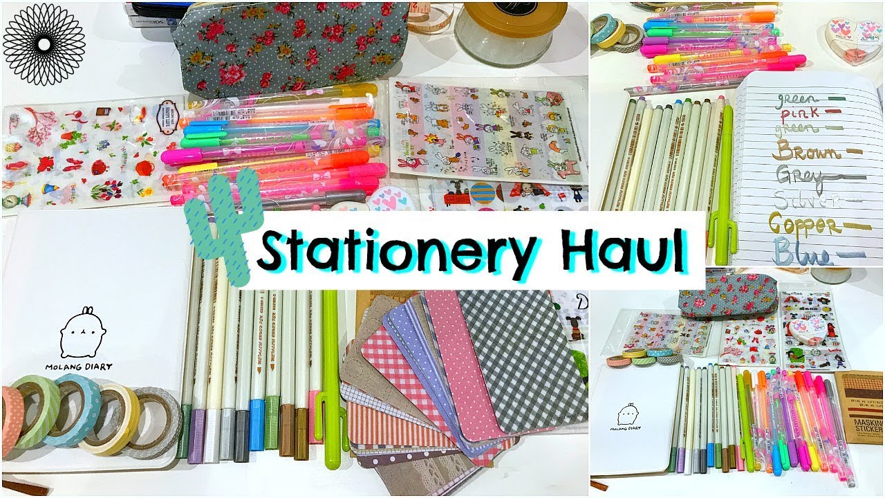 Cheap Stationery Haul - Pens, Markers, Stickers, Washi tape