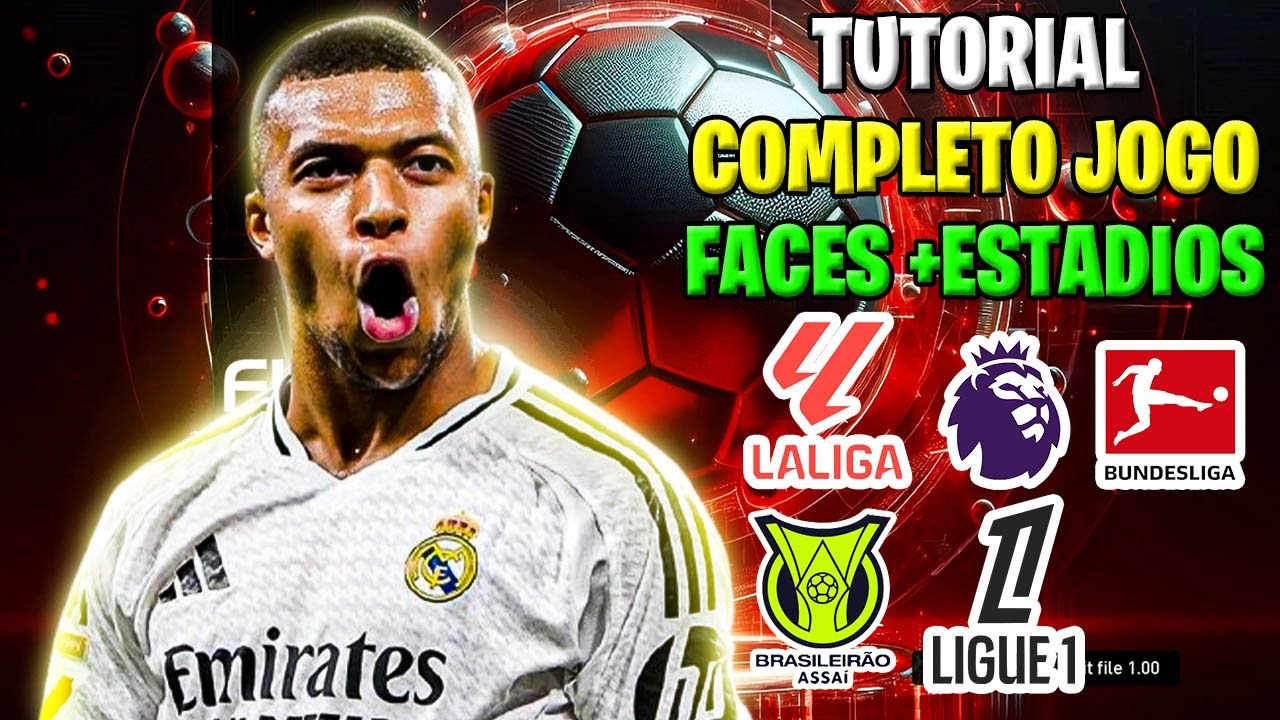 CHEGOU!!! 🚀 Tutorial COMPLETO de Como Instalar o Football Life 25 + Faces e Estádios BR 🇧🇷⚽