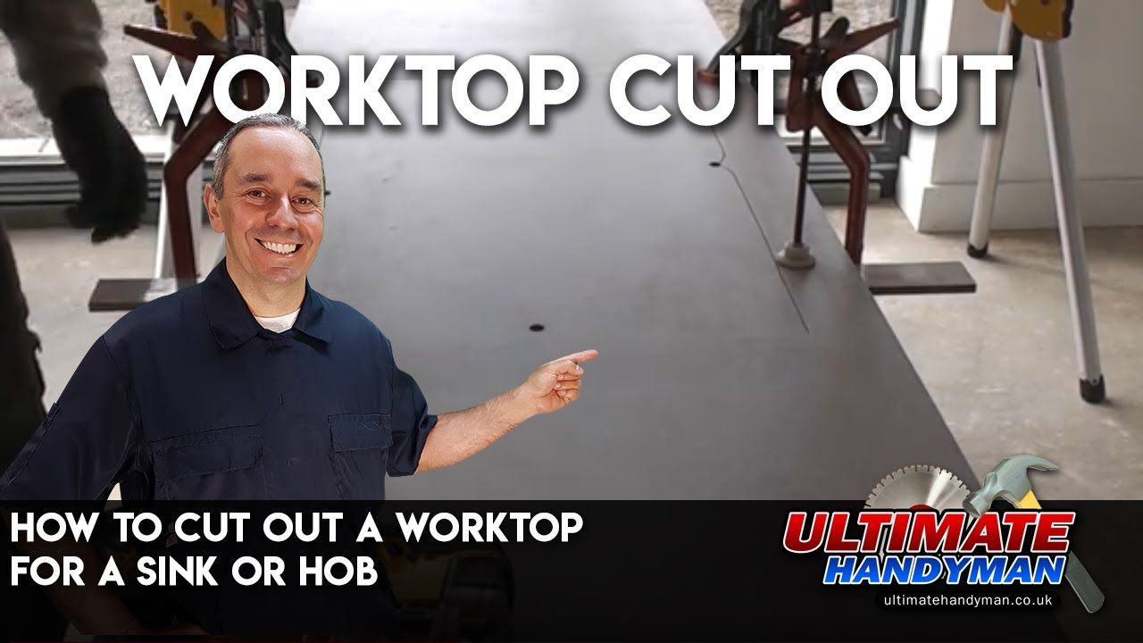 How to cut out a worktop for a sink or hob