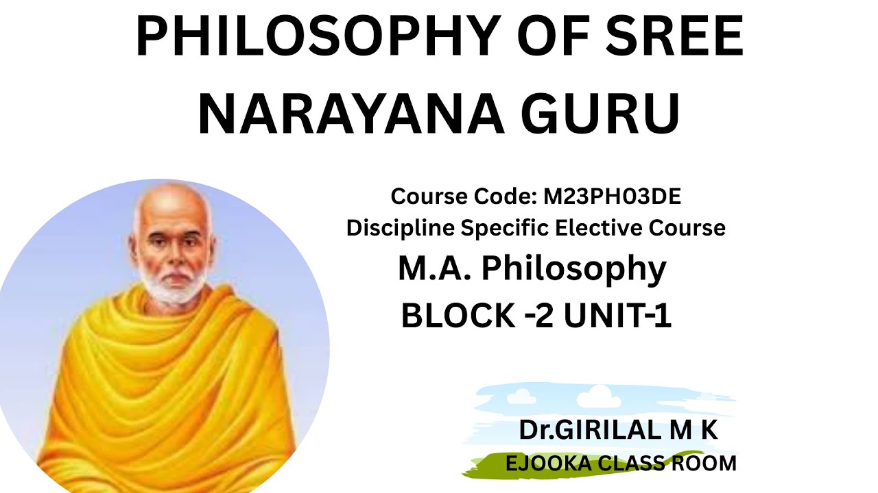 Philosophical analyses of Darashanamala  - MA PHILOSOPHY BLOCK -2 UNIT -1