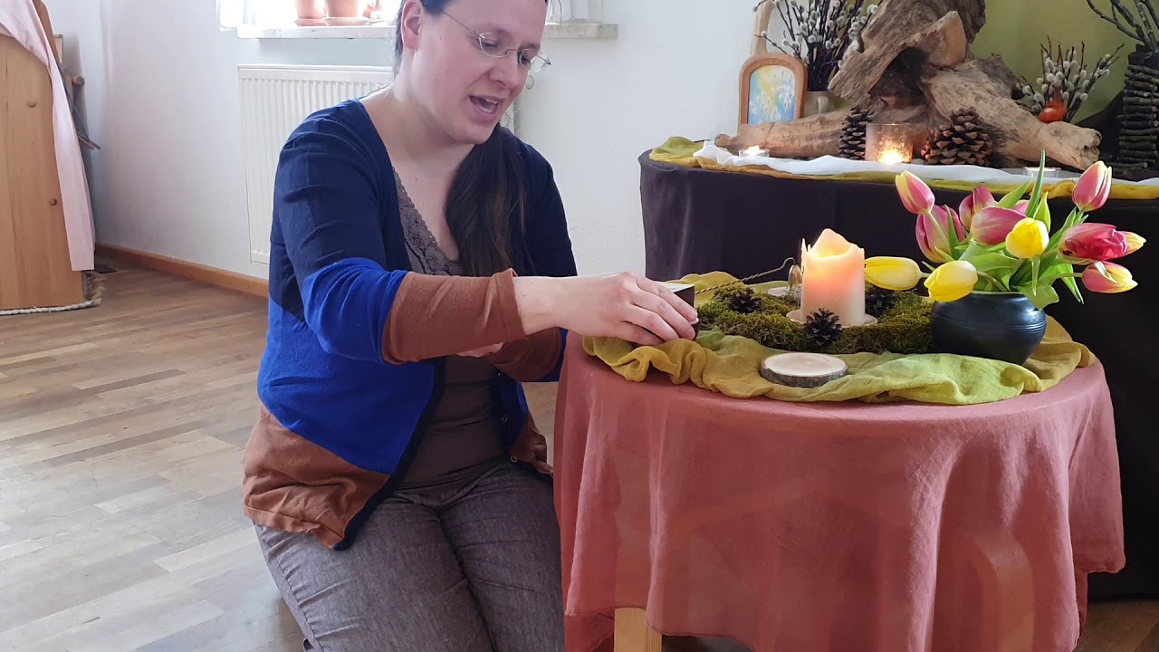 Waldorf Öltröpfchen Ein brauner Bär und Reib ein das Tröpflein fein