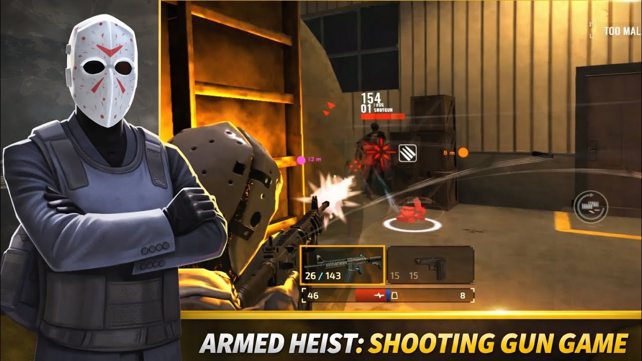 🔥 Armed Heist Gameplay 🔥 | Best Shooting Gun Game on Android #gamingvideo #gameplay #video 