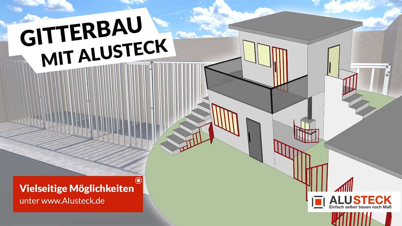 Gitterbau mit Alu-Stecksystem
