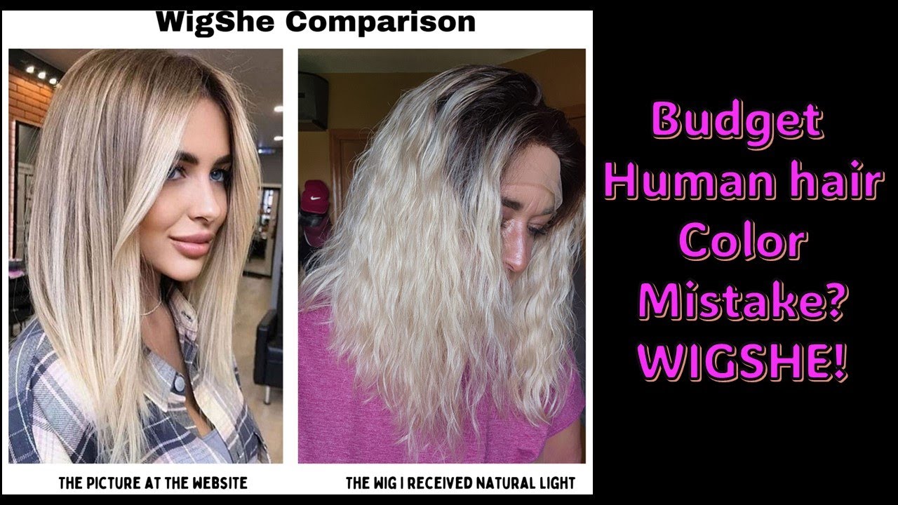 BUDGET human hair wig from WigShe | Ashy Blonde Ombre | I had a bit of a challenge