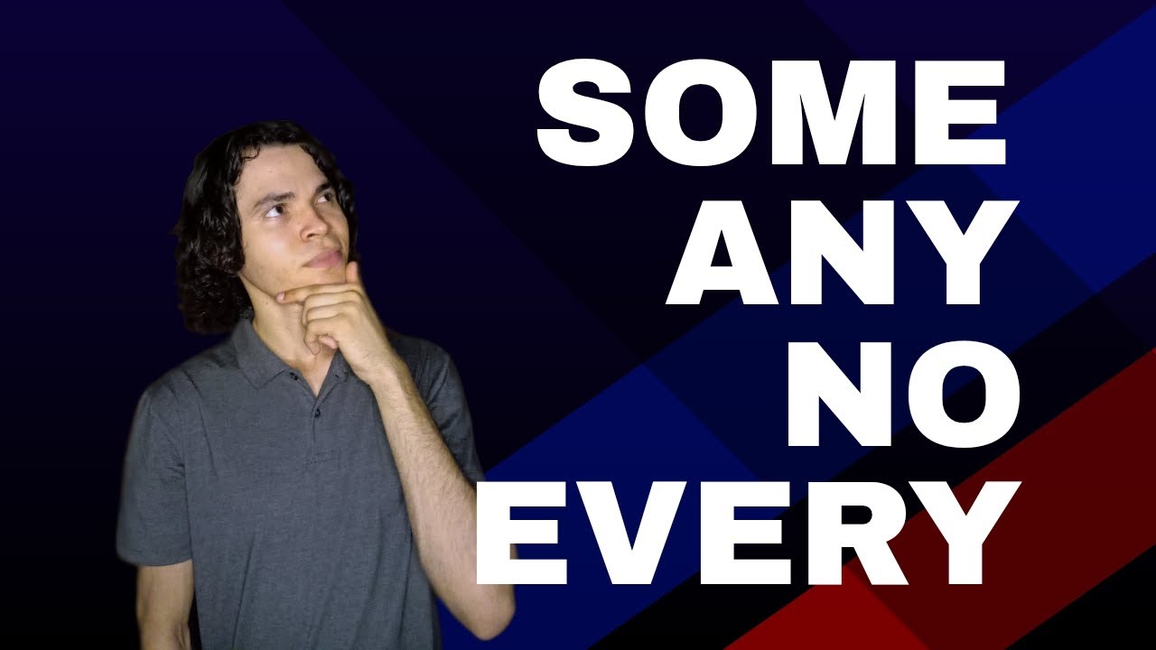SOME, ANY, NO e EVERY (PRONOMES INDEFINIDOS)