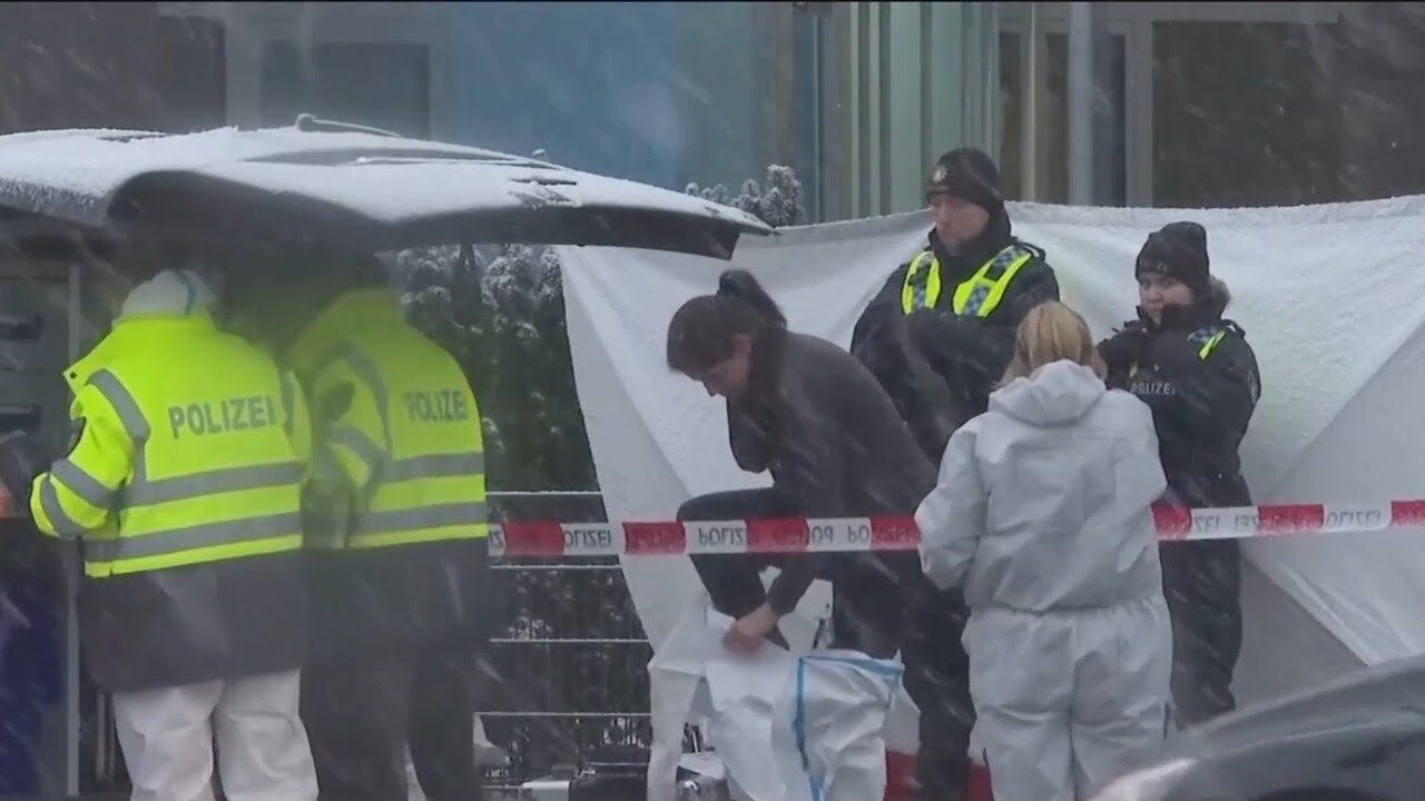 Deadly shooting at Jehovah's Witness building in Hamburg leaves 7 people dead