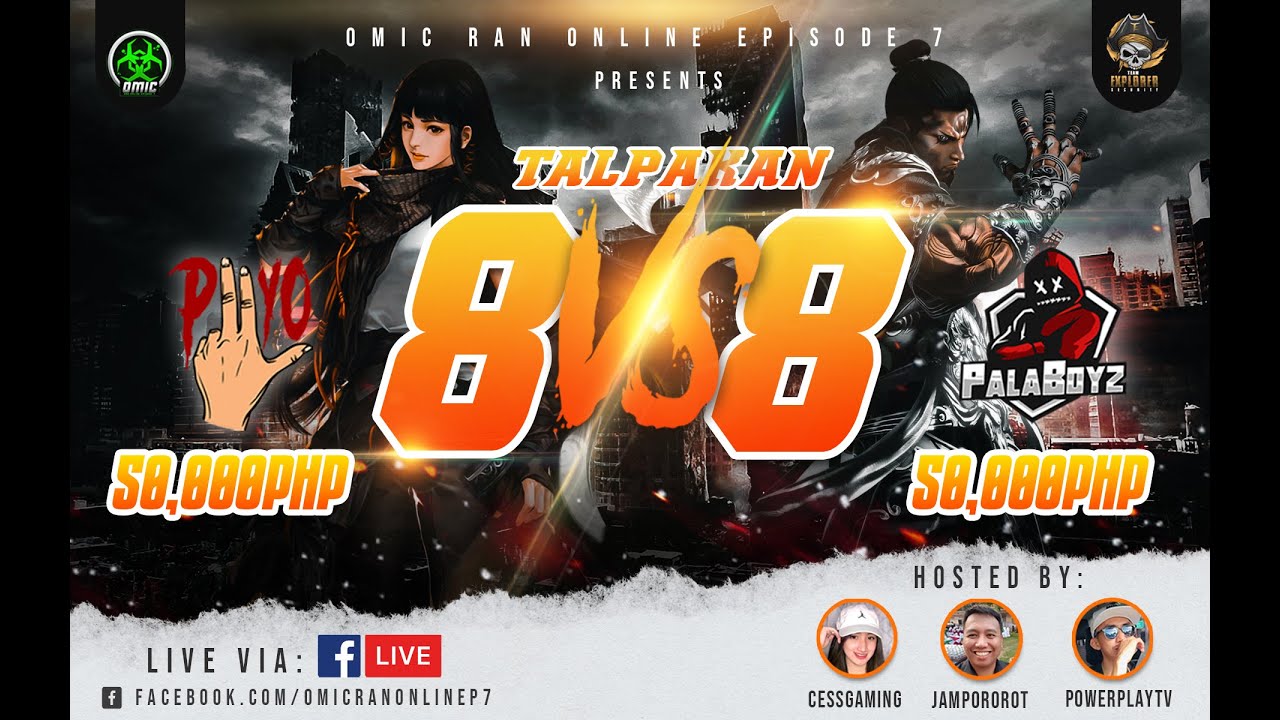 RAN ONLINE 8VS8 [100K BET GAME] Palaboyz vs PilyoGang x Cartels