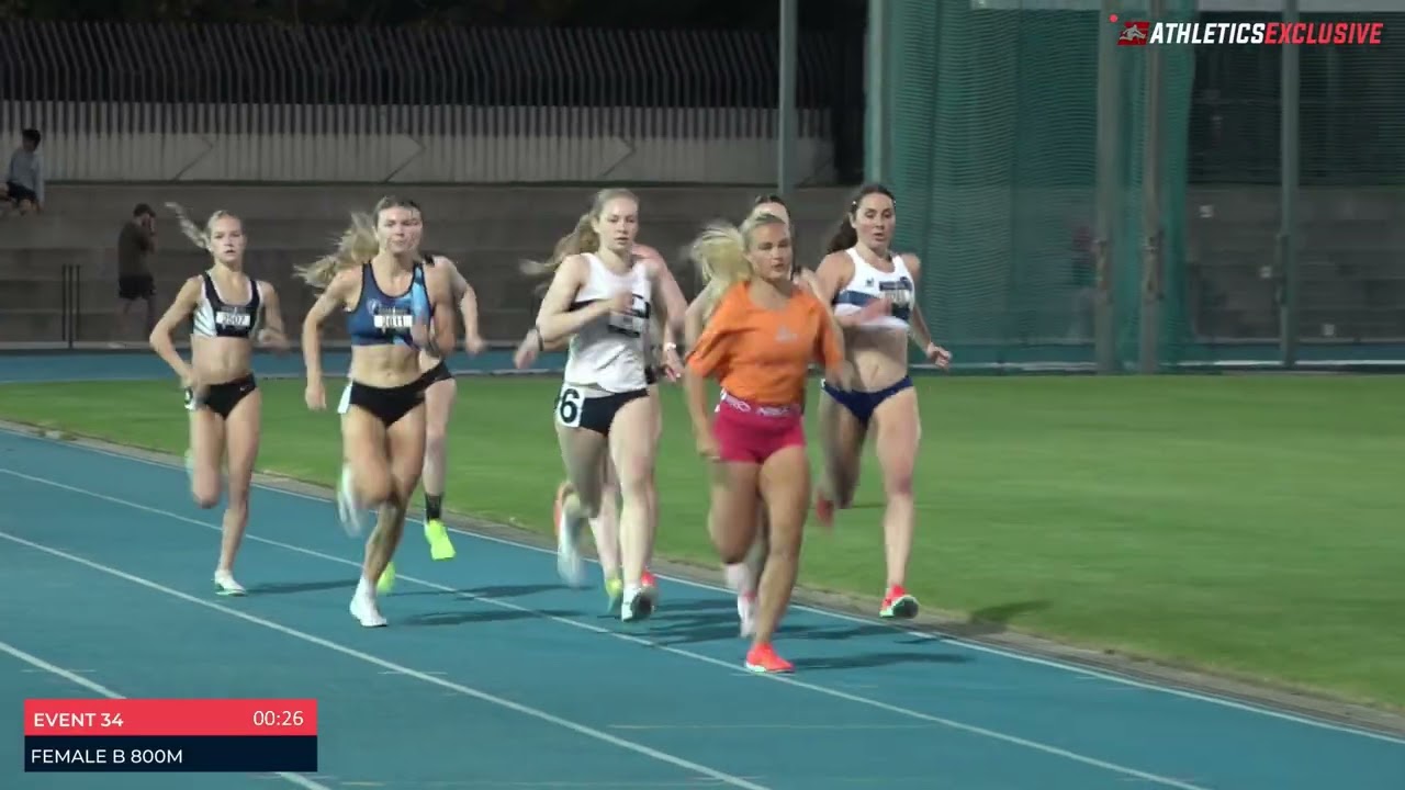 Female B 800m: 2025-26 Victorian Milers Club - Meet 4