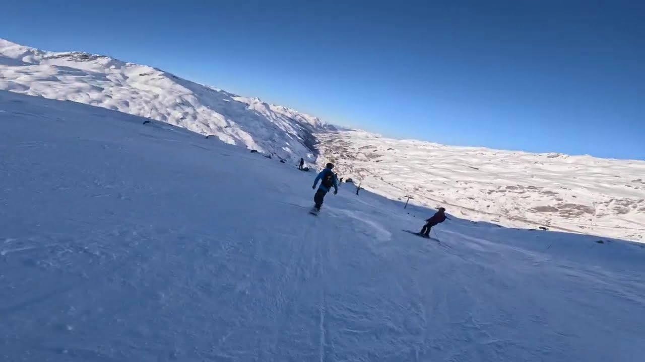 [4K] POV Skiing Red piste Boismint  – A Thrilling Ski Descent in Val Thorens, Les 3 Vallées