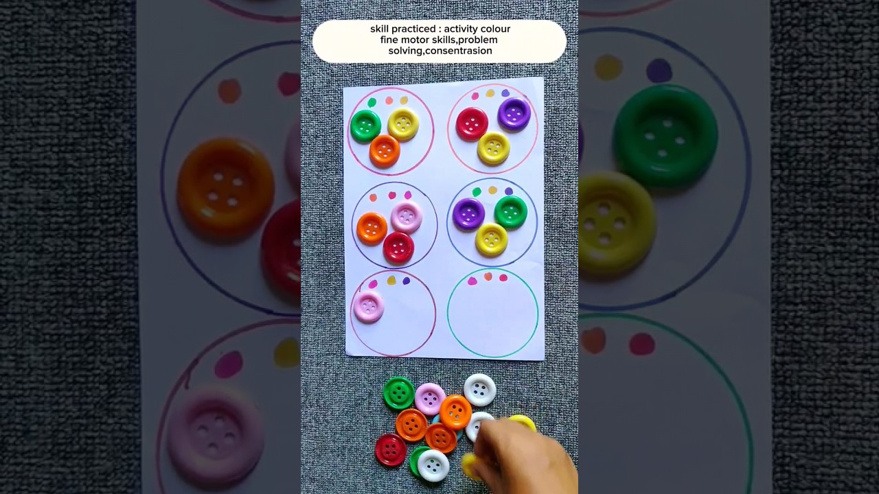 Colour matching idea play montessori #montessori #montessoriactivities #montessorilearning