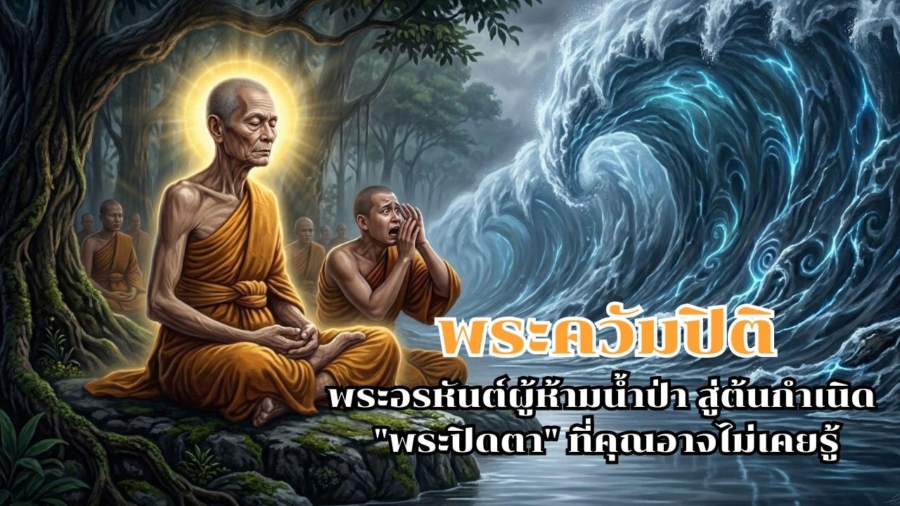 พระควัมปิติเถระ พระอรหันต์ผู้ห้ามน้ำป่า สู่ต้นกำเนิด 