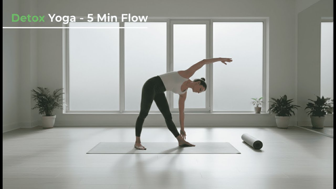 Full Body Detox Yoga Flow (5 Min for Cleansing & Energy)