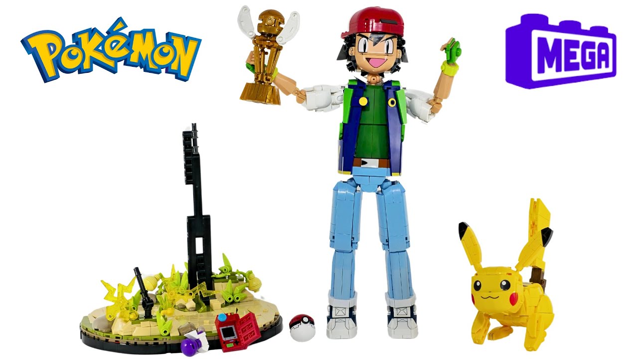 Building Mega Pokemon Ash & Pikachu - LEGO Pokémon Speed Build