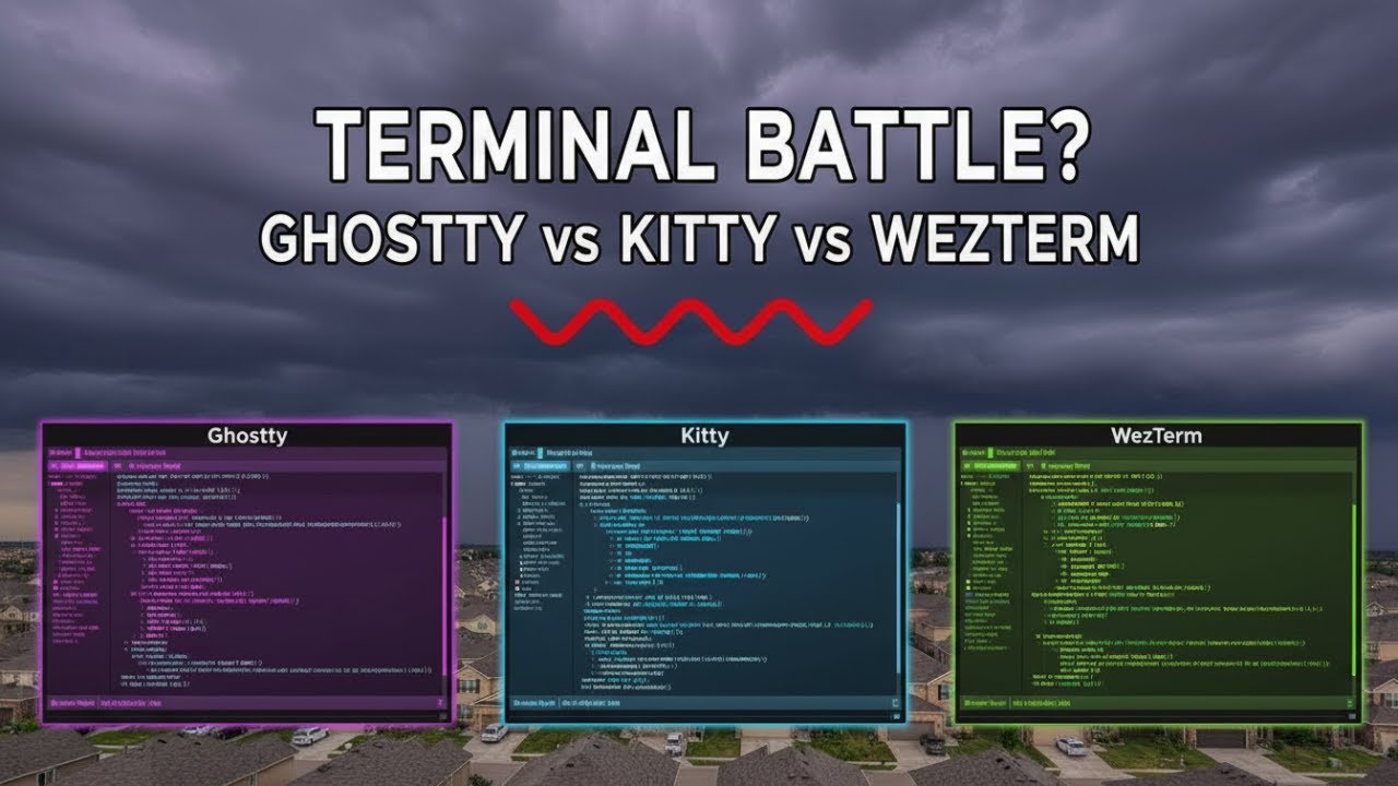 Ghostty vs Kitty vs WezTerm - Which Terminal Emulator is Best in 2025 | Full Guide