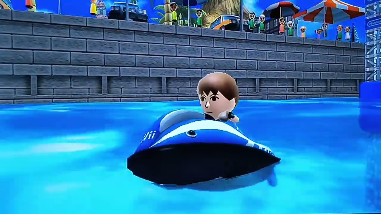 Wii sports resort power cruising slalom course part: 2 the Marina 