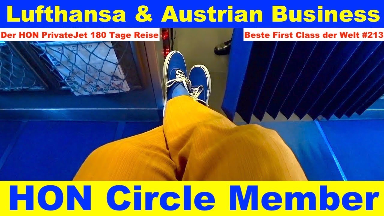 Lufthansa Austrian Airlines Business Class HON Circle Member Folge 213 | Der Lifetime HON PrivateJet