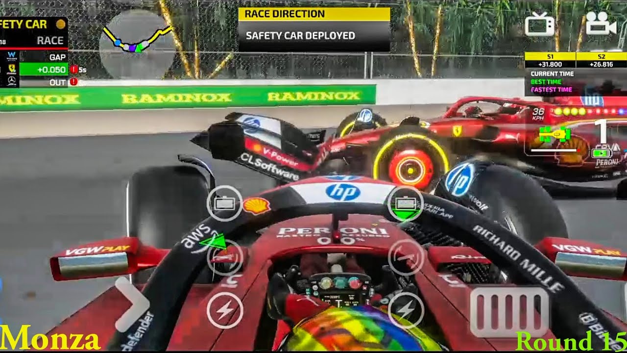 Monoposto 2025 Round 15 Monza GrandPrix Taking The Win in Home ,Two Safety Cars #f124 #monoposto #f1