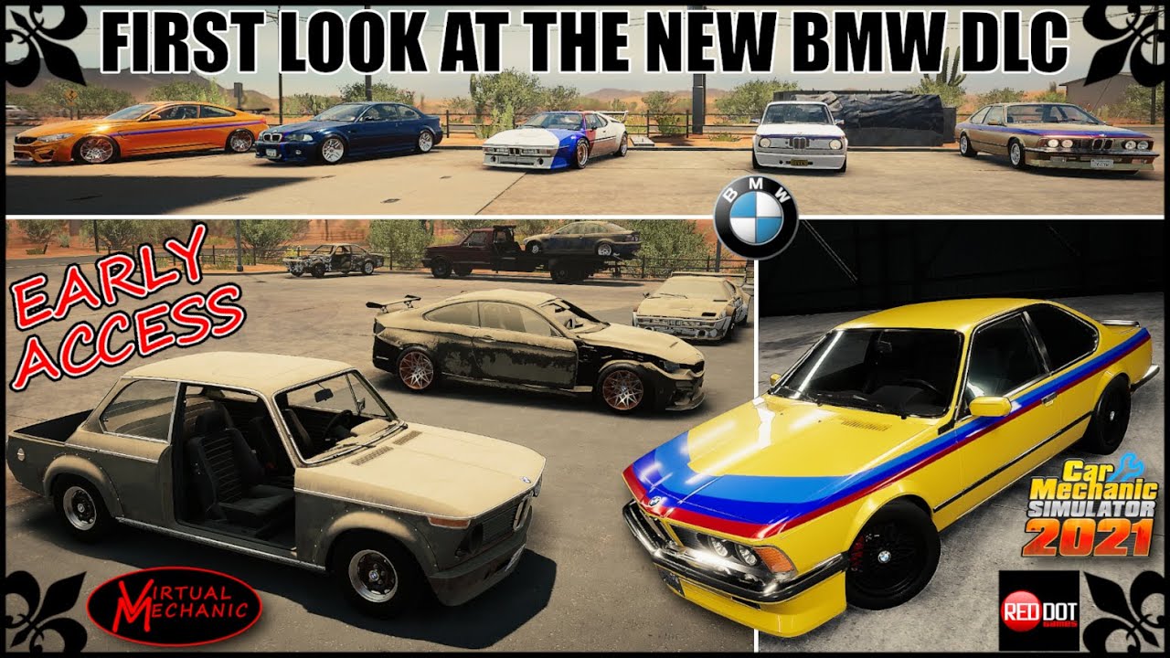 First look BMW DLC! 5 new cars & restoring the BMW 635 CSI - Car Mechanic Simulator 2021 (New DLC)