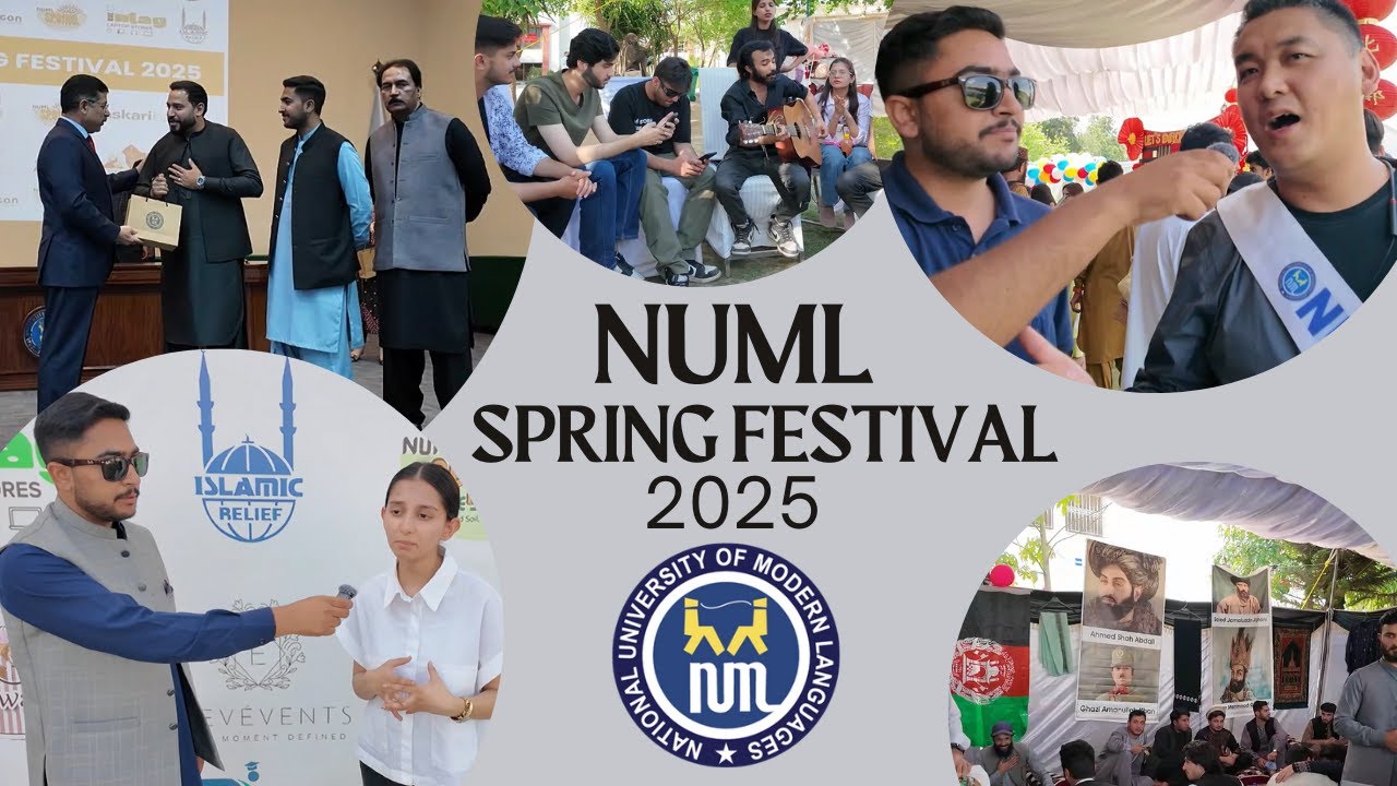 NUML Spring Festival 2025 | Cultural Exhibition, Food Fest, Book Stalls & Intag Laptop Stores Stall