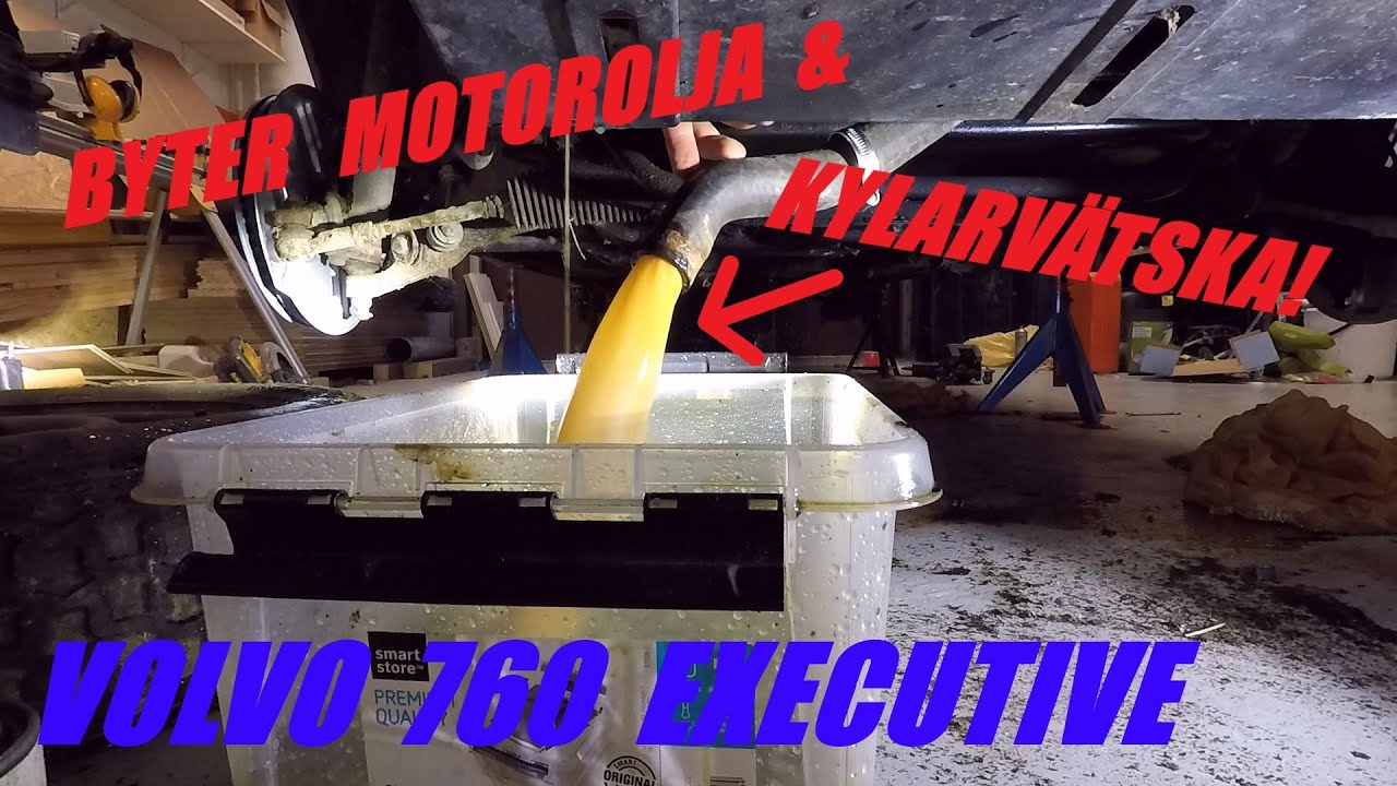 Byter olja och kylarvätska på Volvo 760 EXECUTIVE [#12]