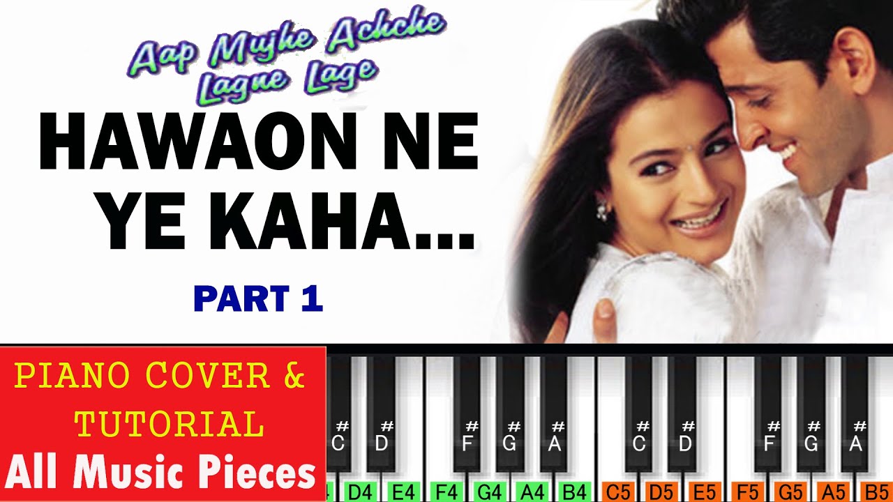 हवाओं ने ये कहा पियानो पार्ट १ | Hawaon Ne Yeh Kaha Piano Tutorial Part 1 | AMALL (2002)