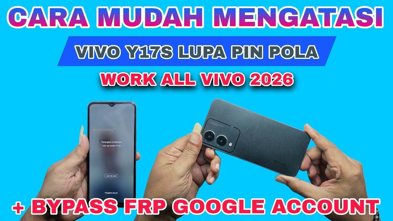 VIVO Y17S LUPA PIN POLA || FIX VIVO Y17S FORGOT SCREEN LOCK REMOVER