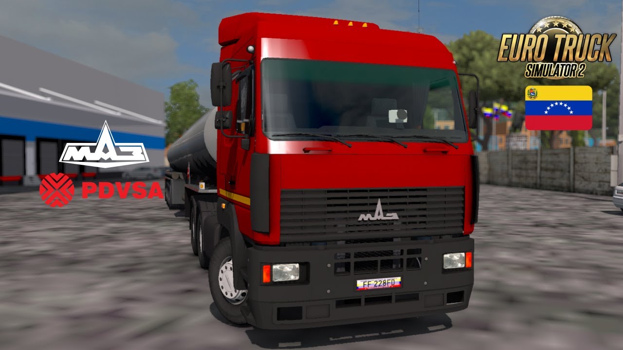 LLEVANDO GASOLINA A VALERA! MAZ / MAPA RECORRIENDO VENEZUELA V4 / EUROTRUCKSIMULATOR 2 1.27