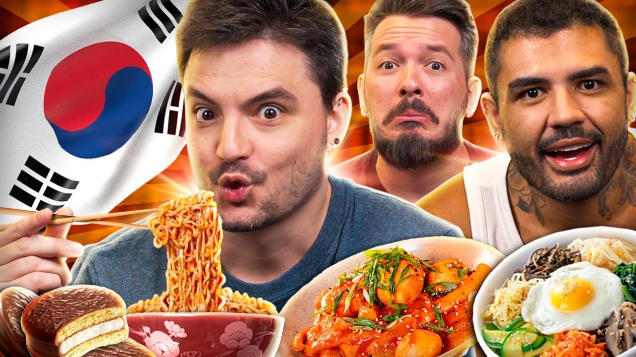 PROVANDO COMIDAS COREANAS!