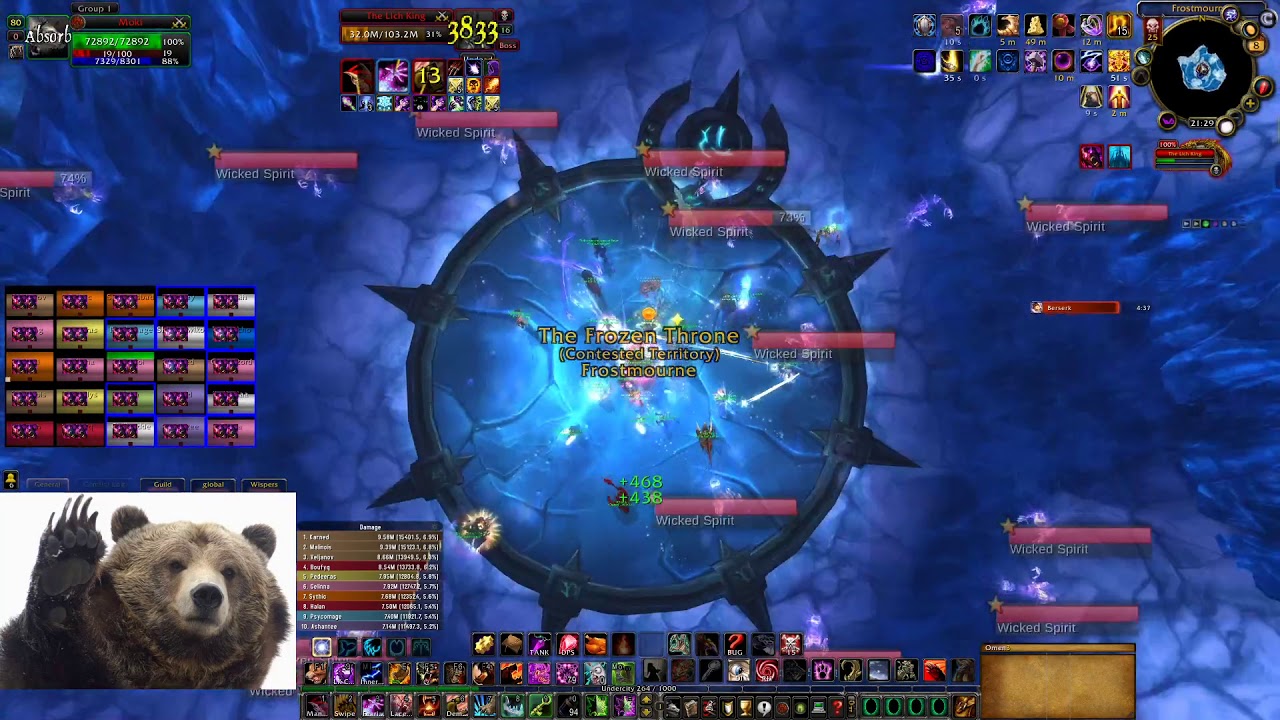 ICC 25 HC LOD Warmane Trascendece BEAR POV